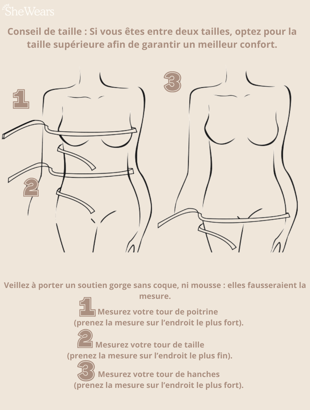 Bodysuit String Col V avec Soutien Intégré sans armature